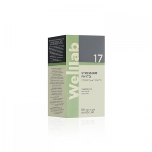 БАД для нервной системы Welllab STRESSOUT PHYTO, 60 капсул